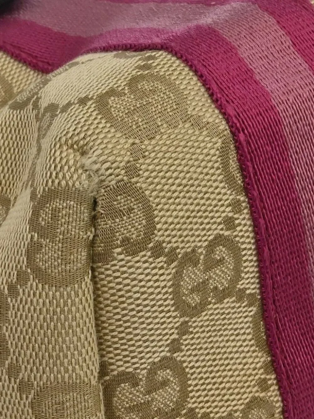 Gucci Beige Canvas GG Tote Handbag